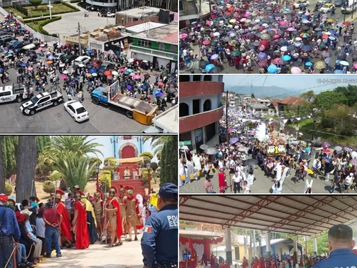 TRANSCURREN VIACRUCIS SIN INCIDENCIAS EN HIDALGO: SSPH