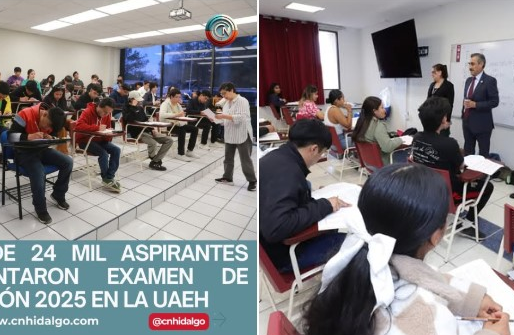 MÁS DE 24 MIL ASPIRANTES PRESENTARON EXAMEN DE ADMISIÓN 2025 EN LA UAEH