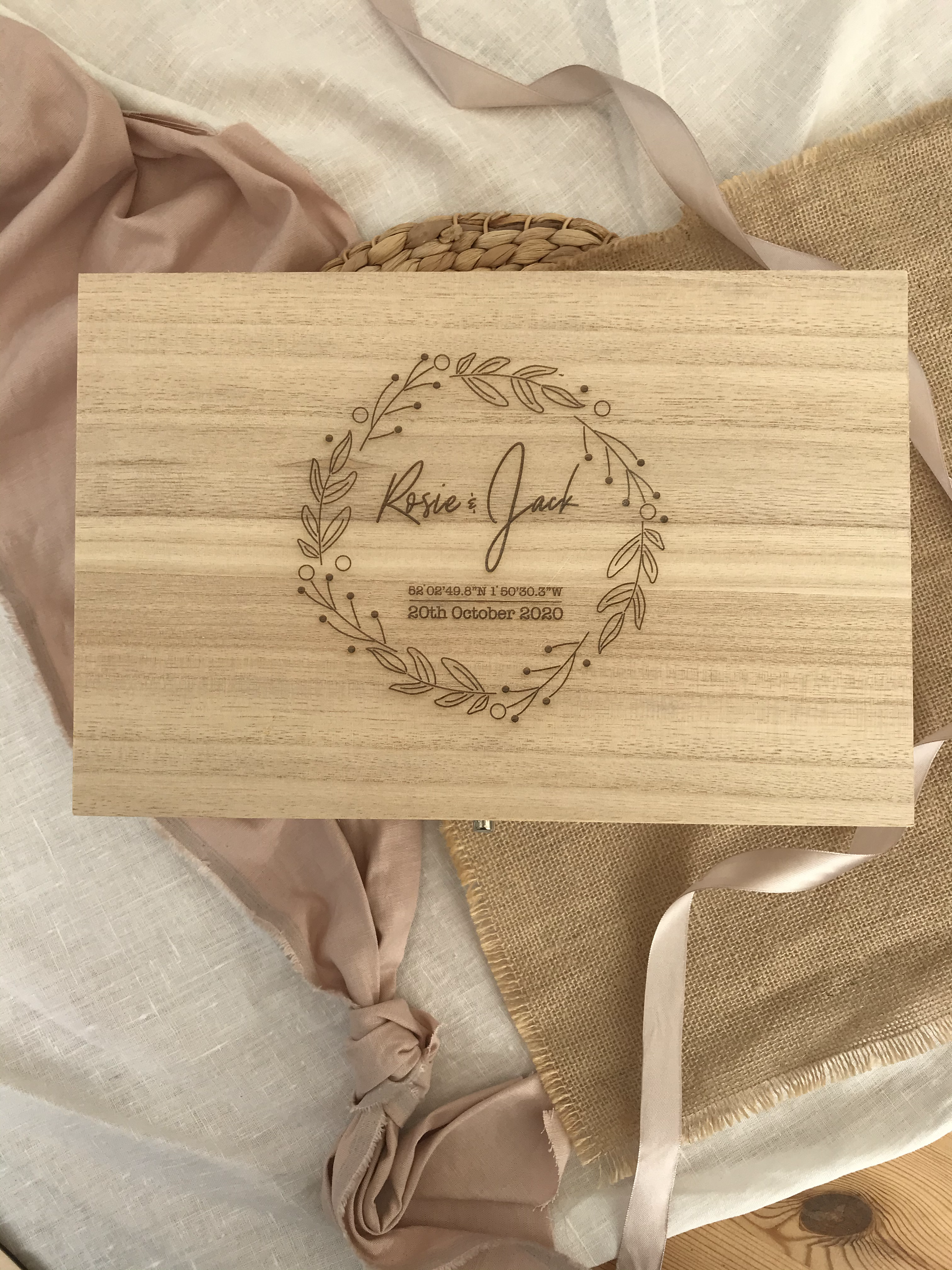 Personalised Box - engagement / birthdays / celebration