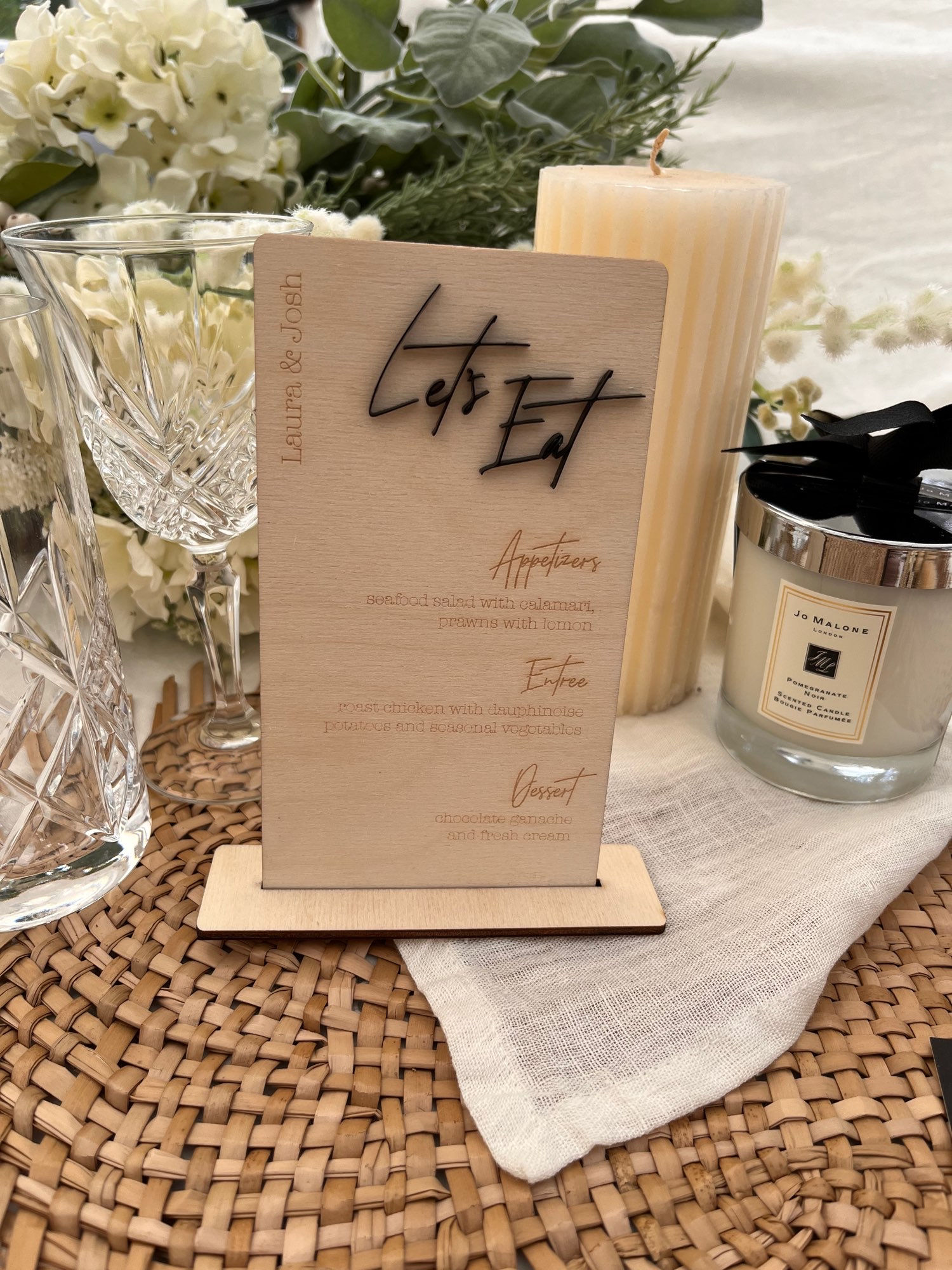 Wedding Menus