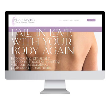 Wix Website portfolio: Vicki Maher scar therapy