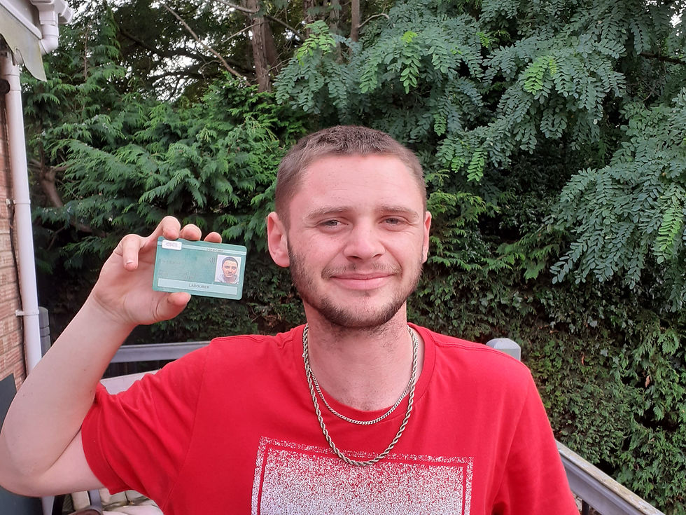 Joe C with his CSC card