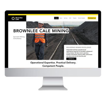 Wix Website portfolio: Brownlee Cale Mining
