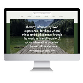 Wix Website portfolio:Therapy