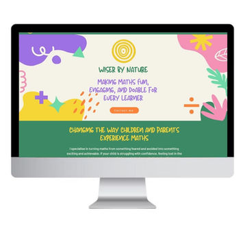 Wix Website portfolio:Wiser by Nature