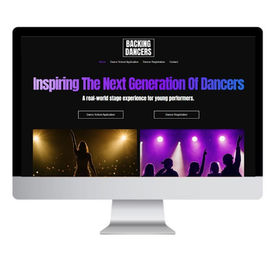 Wix Website portfolio: Backing Dancers