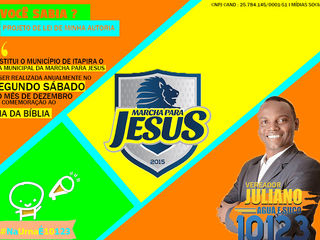Institui no Município de Itapira o "Dia Municipal da Marcha para Jesus"