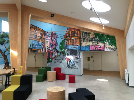 ESKE TOUBORG BØRKOP SOCIALCENTER GRAFFITI KUNST