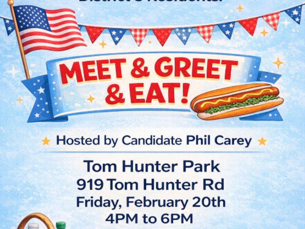 Meet & Greet & Eat - Hosted by Candidate Phil Carey