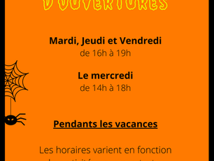Le programme des vacances d'automne est dispo !