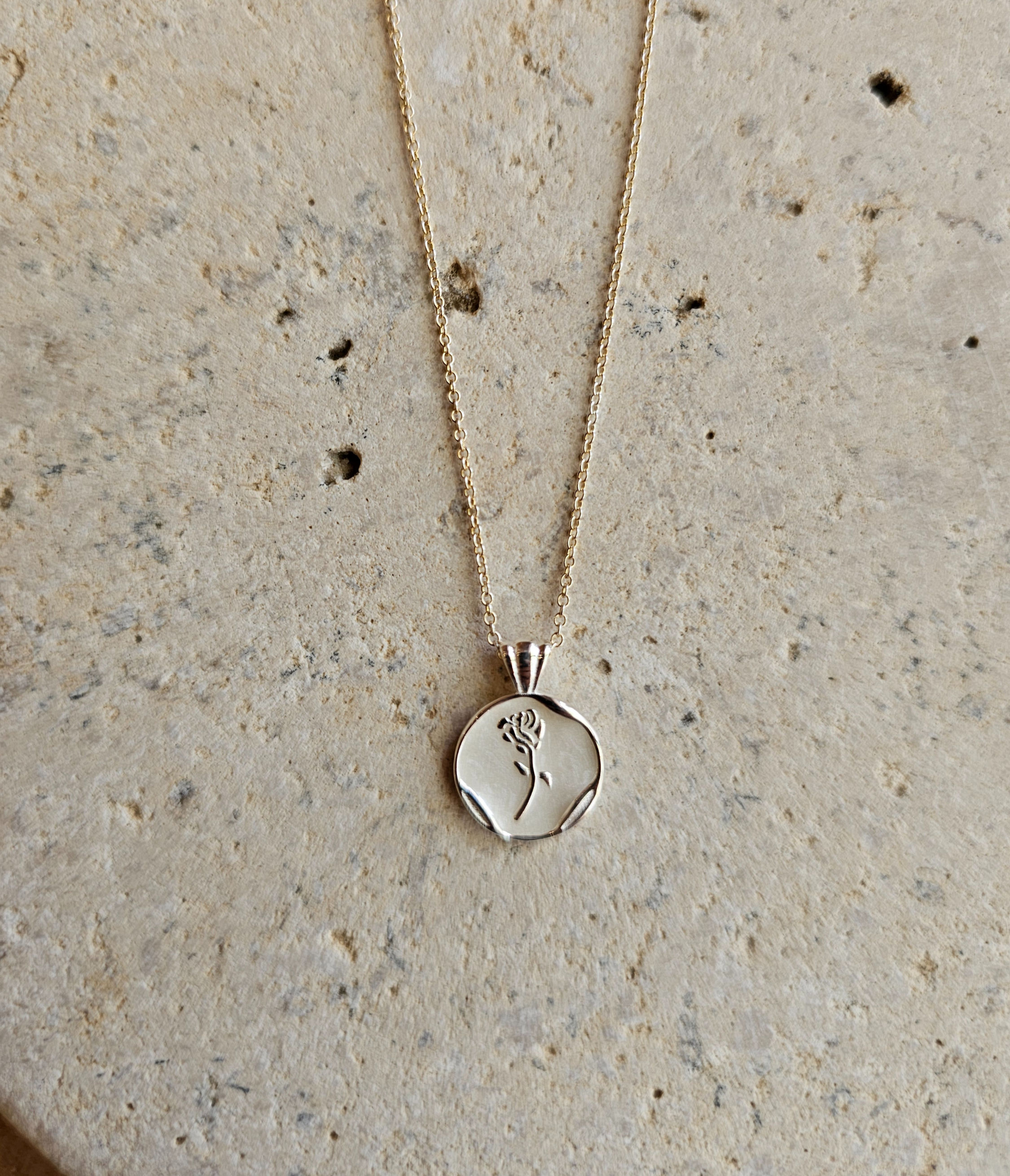 שרשרת ורד כסף 925