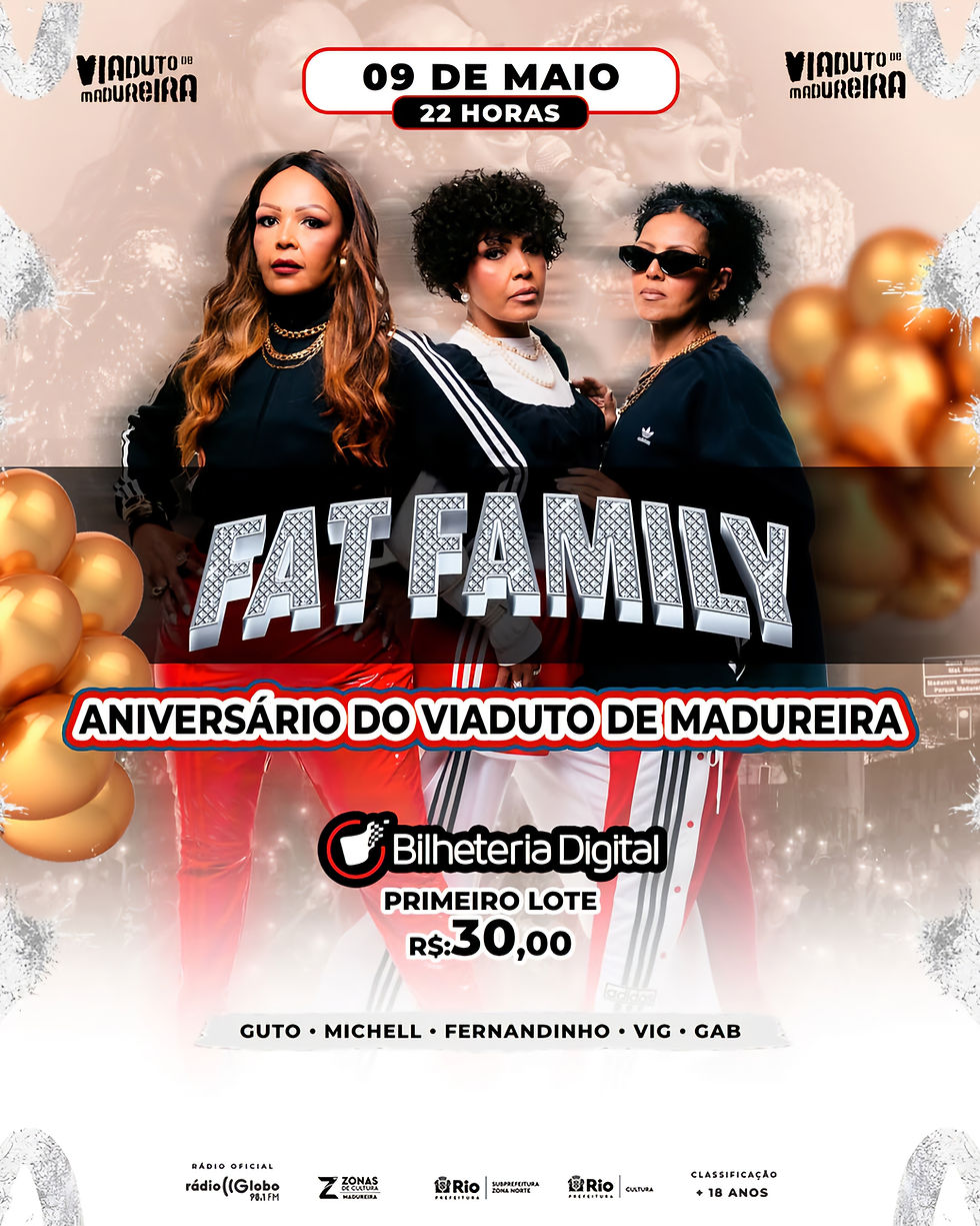 Fat Family celebra aniversário do Viaduto de Madureira