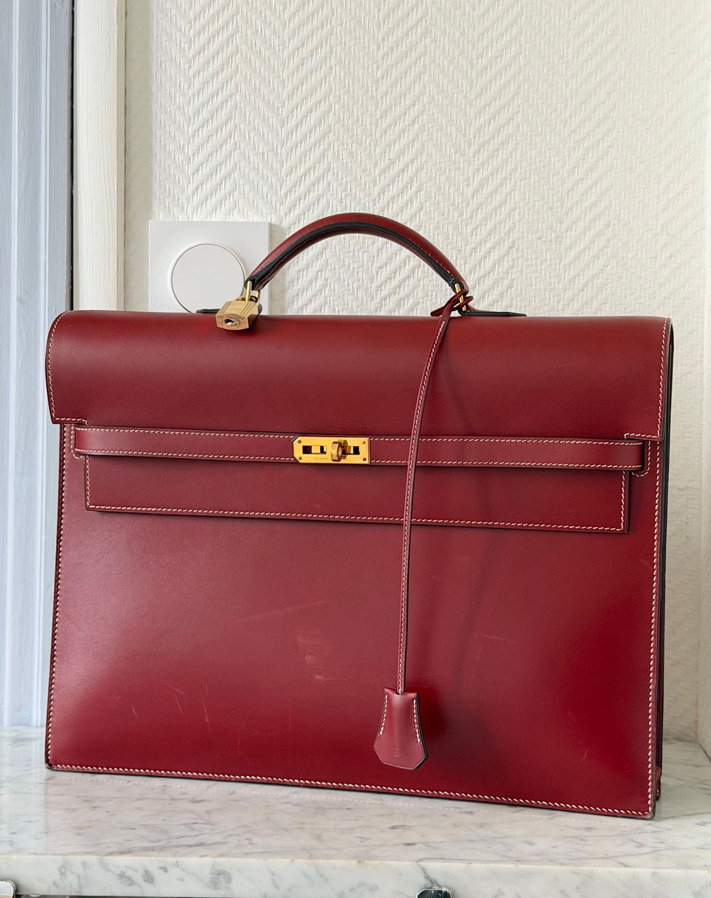 Sac Hermès modèle Kelly dépêches