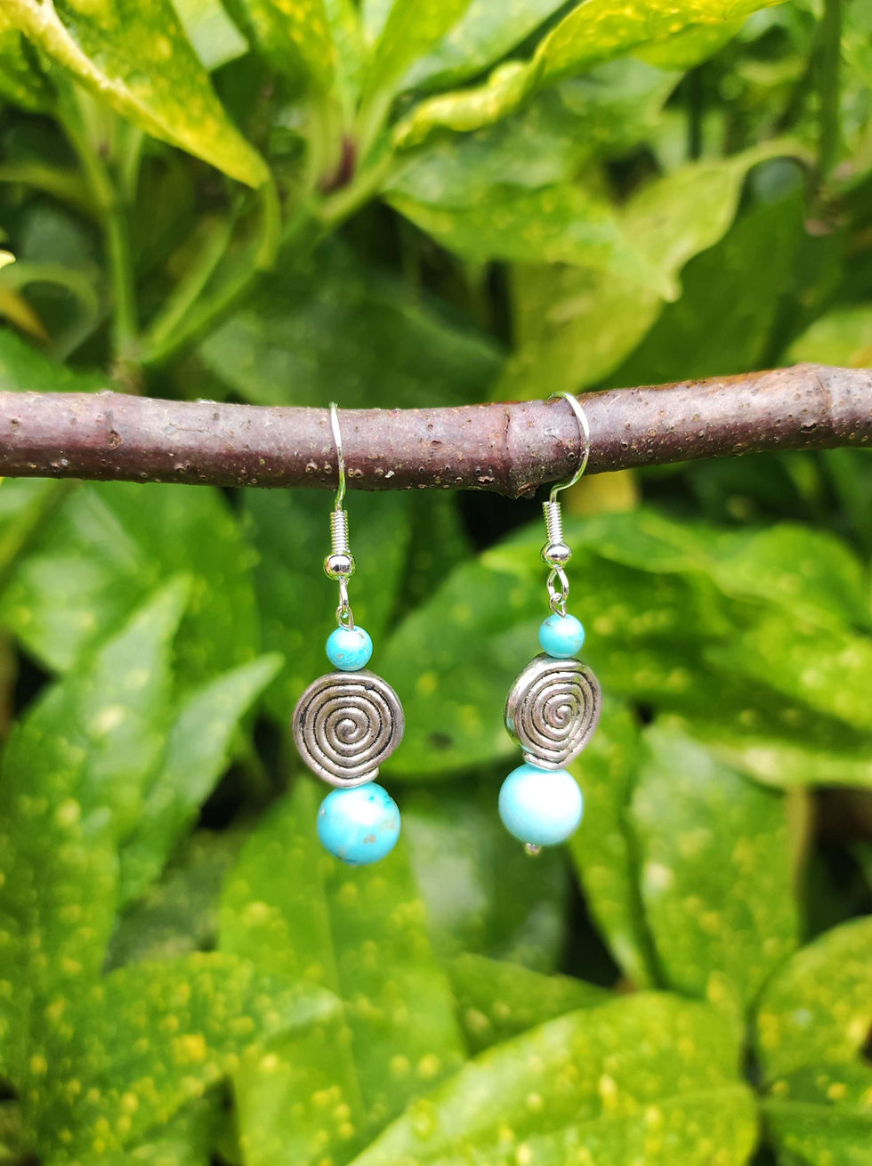 Thumbnail: Turquoise bracelet and earring set 