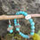 Thumbnail: Turquoise bracelet and earring set 