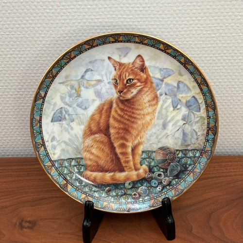 レズリーアンアイボリー／キャットプレート2枚 Lesley Anne Ivory Cat Plate レズリー・アン・アイボリー