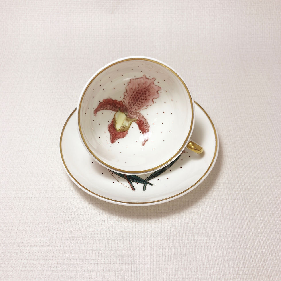 サムネイル： Susie Cooper スージークーパー Orchid オーキッド カップ＆ソーサ― A