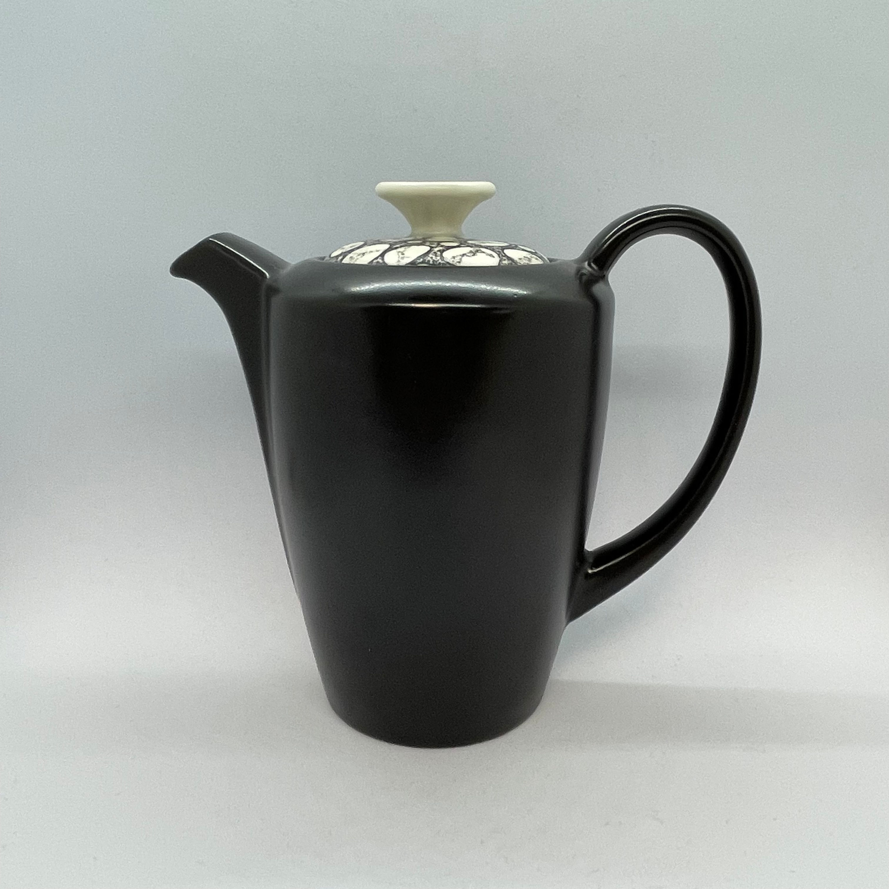 Poole Potteryプール Black Pebble ブラックペブル  Pot ポット [黒M]