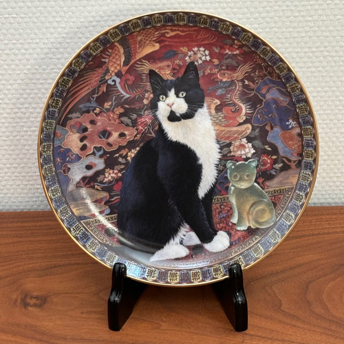 lesley-anne-ivory-cat-plate-cats-around-the