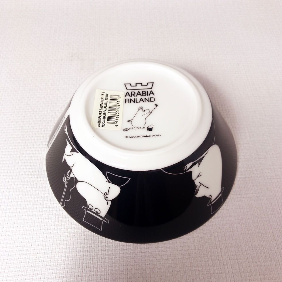 サムネイル： ARABIA アラビア Moomin ムーミン ボウル Moominpappa in his thoughts ムーミンパパ ボウル