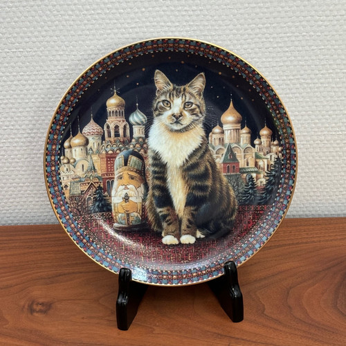 レズリーアンアイボリー／キャットプレート2枚 Lesley Anne Ivory Cat Plate レズリー・アン・アイボリー