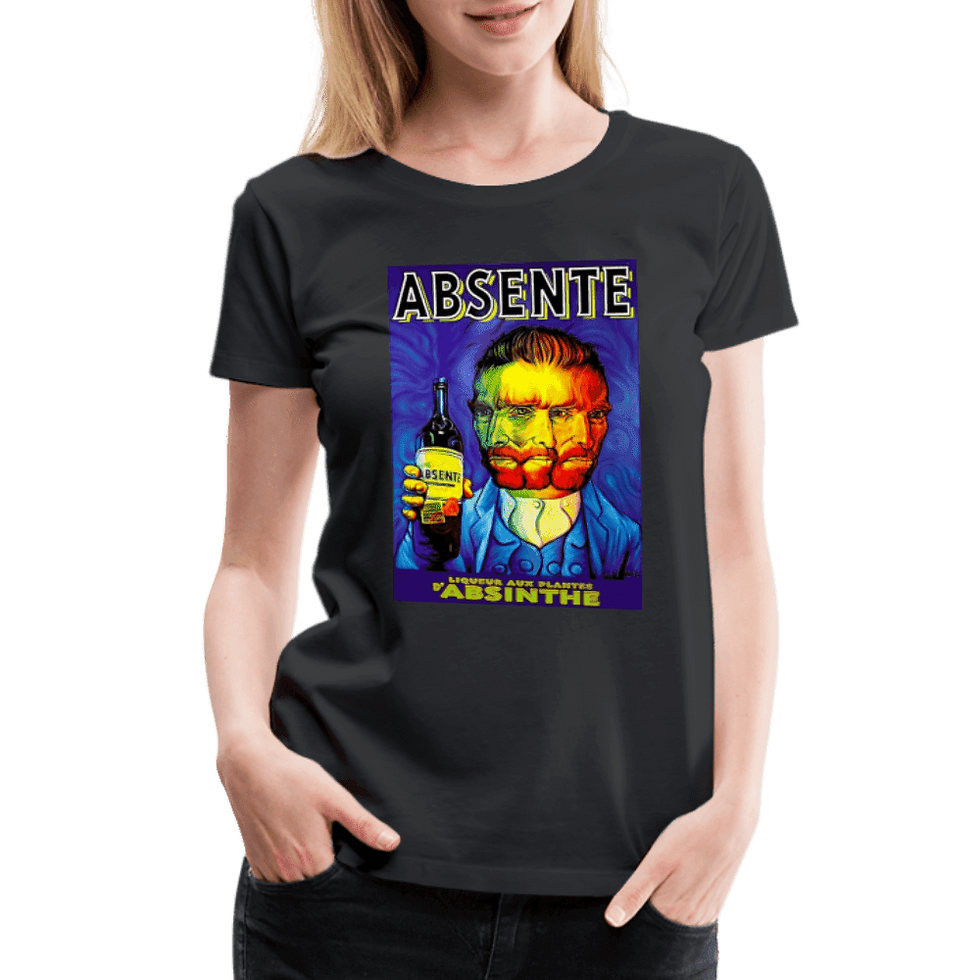 Thumbnail: Absente, Vintage Absinthe Liquor Advertisement With Van Gogh T-Shirt