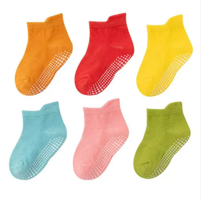 Thumbnail: 6 pairs childrens slipper socks