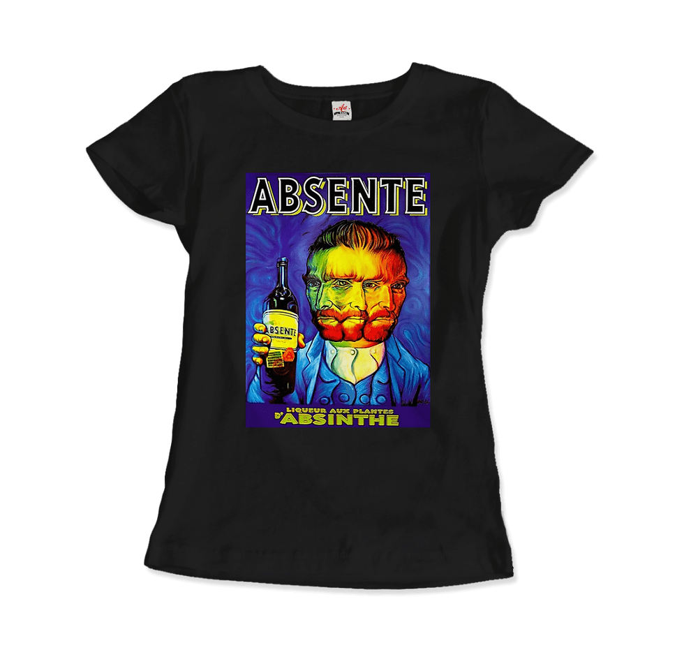 Thumbnail: Absente, Vintage Absinthe Liquor Advertisement With Van Gogh T-Shirt