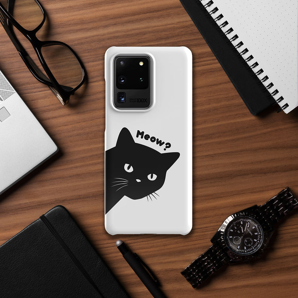 Thumbnail: Peeking Black Cat Snap case for Samsung®