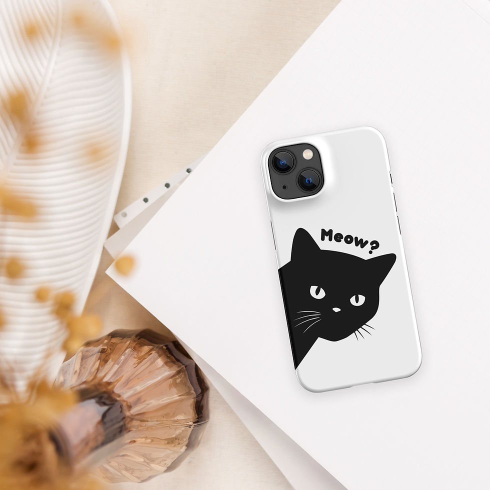 Thumbnail: Peeking Black Cat Snap case for iPhone®