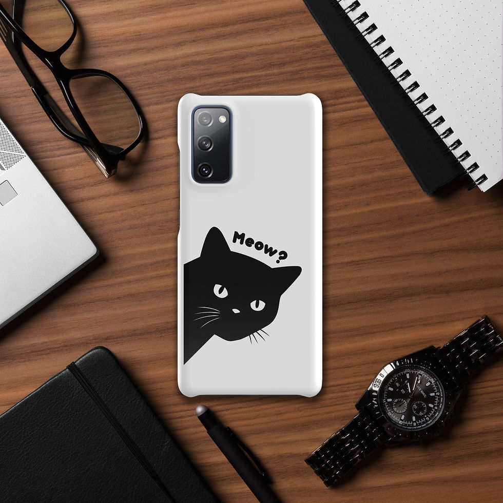Thumbnail: Peeking Black Cat Snap case for Samsung®