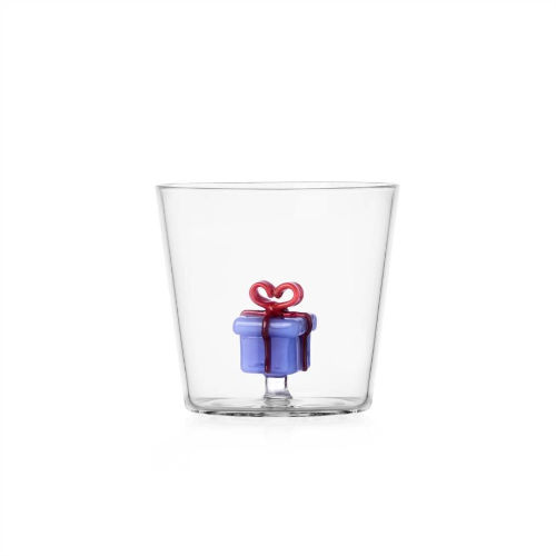 Verre CHRISTMAS TALES Cadeau bleu clair
