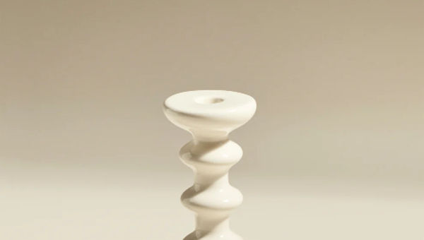 Bougeoir SLAVE petit modèle Blanc