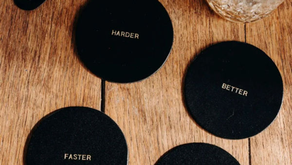 Dessous de verres en cuir DAFT DRUNK