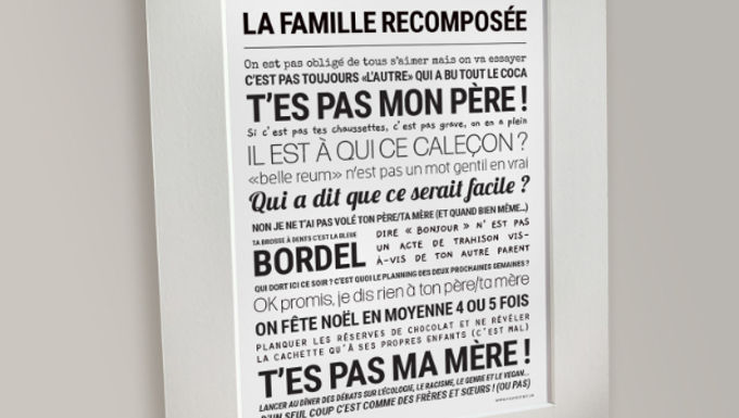 Affiche FAMILLE RECOMPOSEE