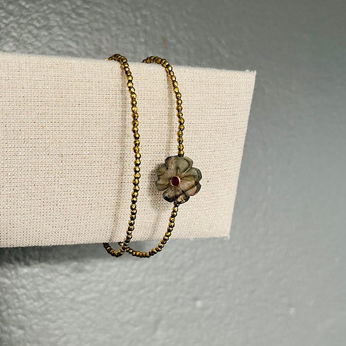 Double bracelet FLOWER Labradorite