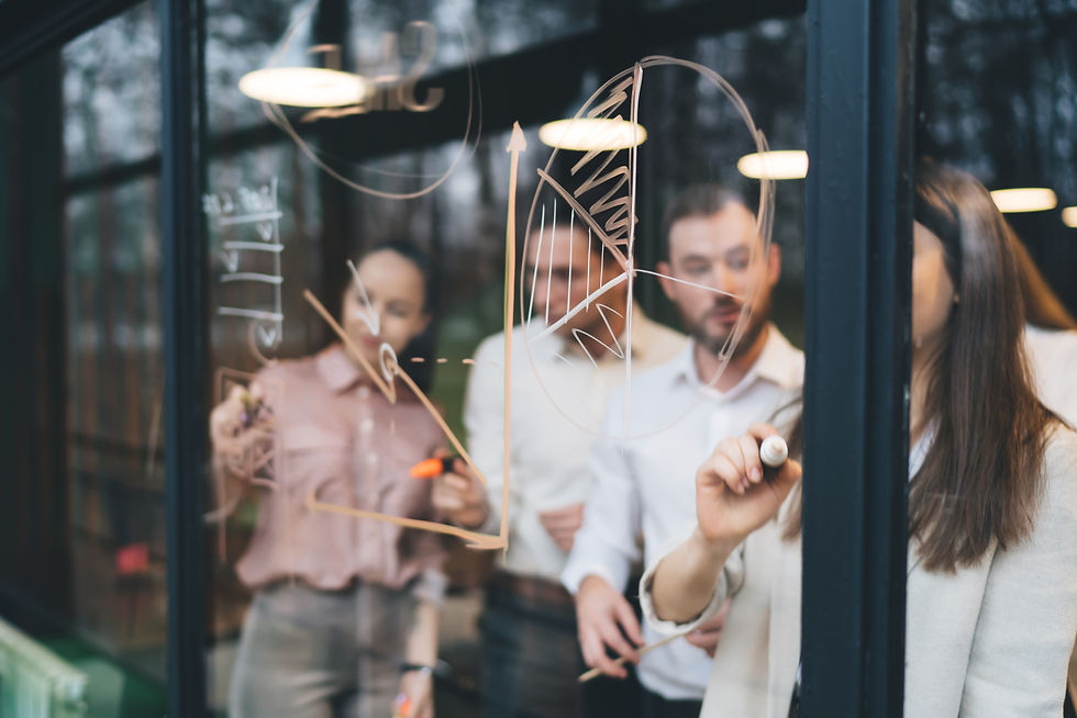 Business owner working on business strategy
