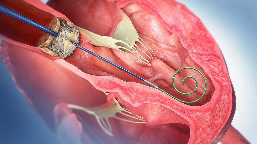 Safari guidewire spiraling through a TAVR valve.png
