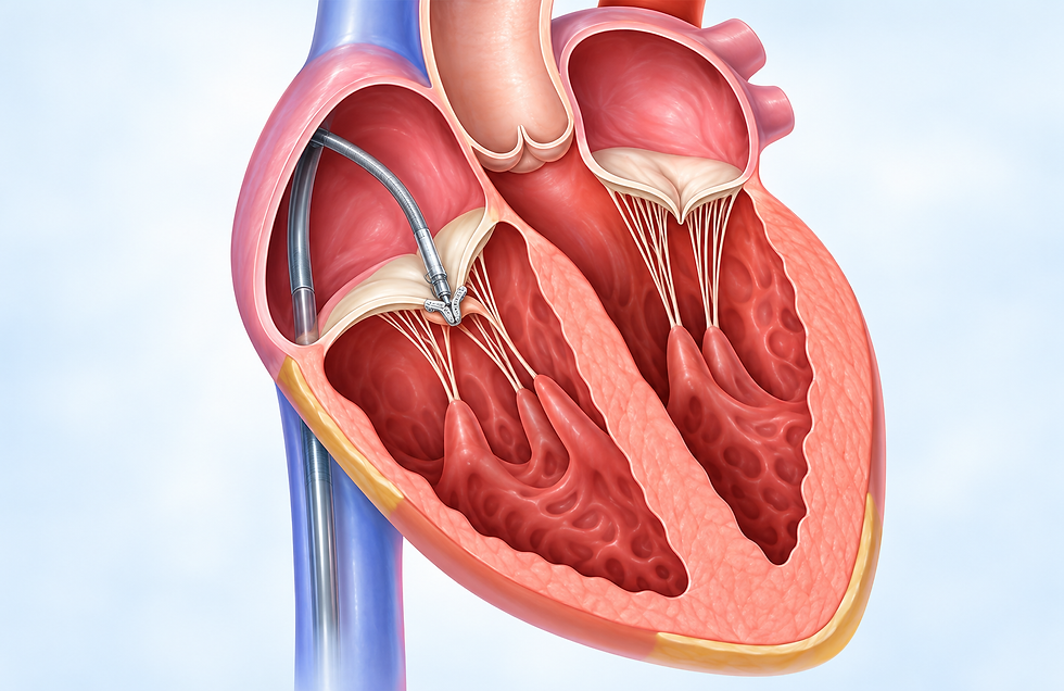 Transcatheter tricuspid clip repair.png