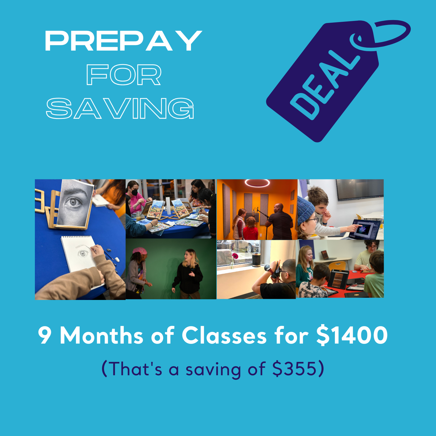 9 Months of Classes for $1400
