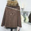 Thumbnail: Brown Tweed 2 way cape with luxury soft faux fur collar 