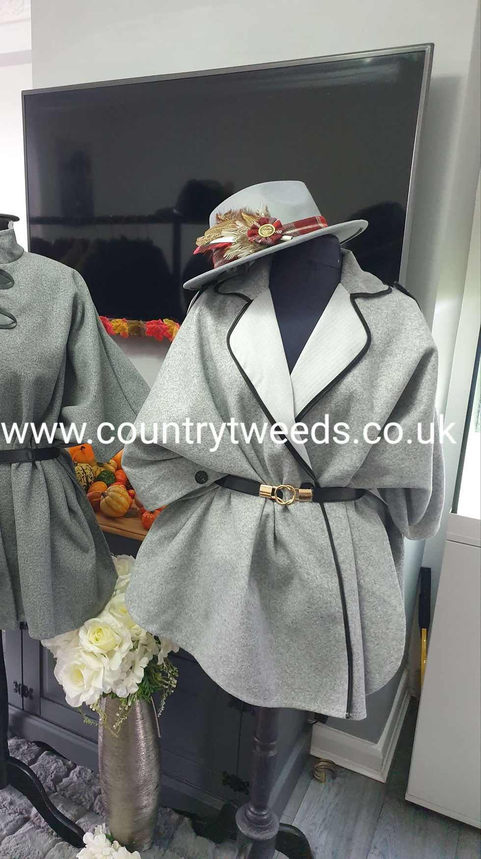 All colours available, cape coats with collars fit size 8 to 24