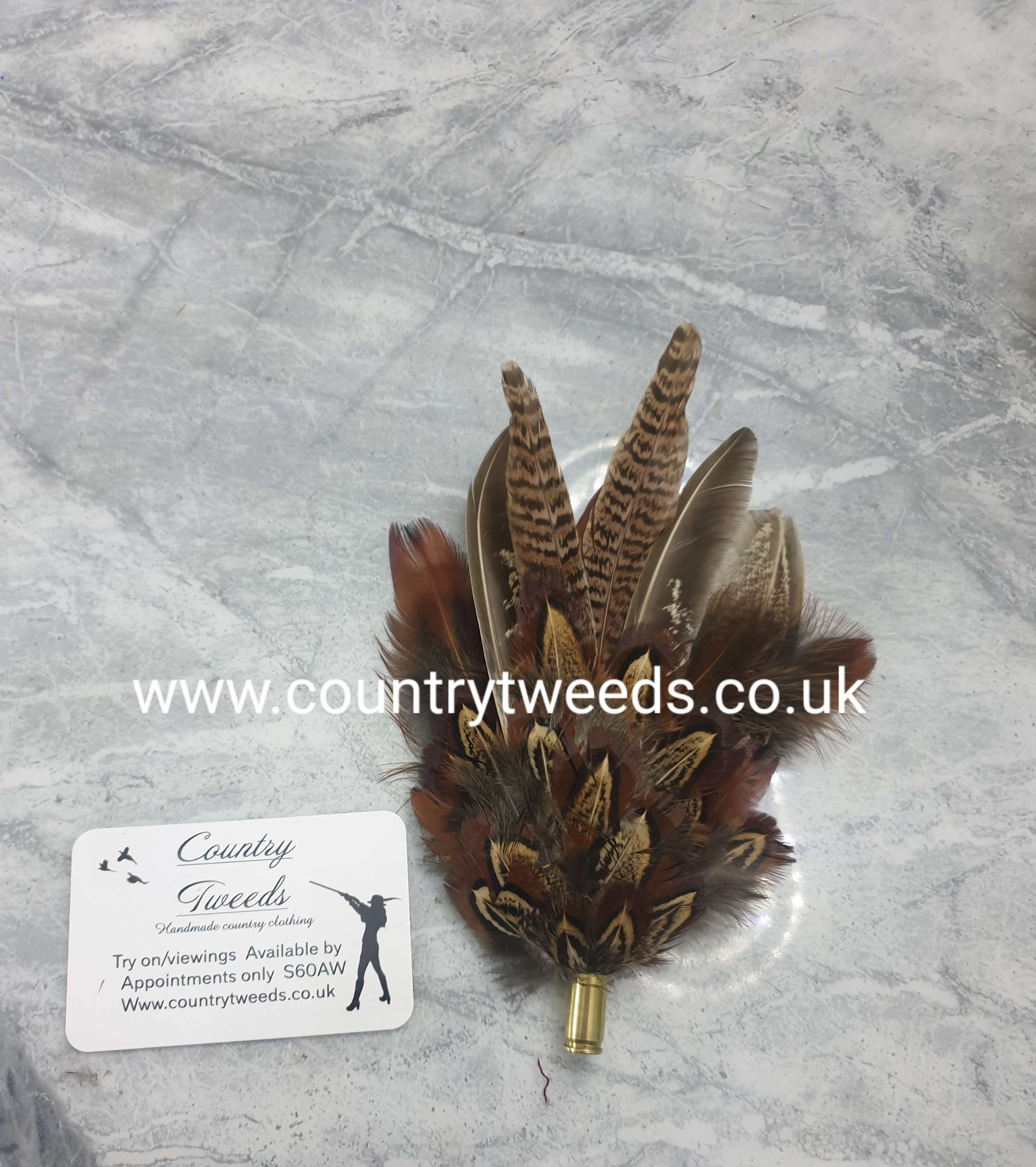 Feather brooch 