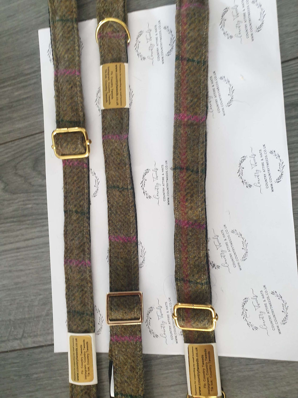 Thumbnail: Tweed dog collars