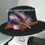Thumbnail: Black fedora hat with this small detachable feather brooch 