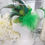 Thumbnail: Green fascinator / hat brooche 
