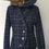 Thumbnail: Ladies navy Tweed jacket size 12 