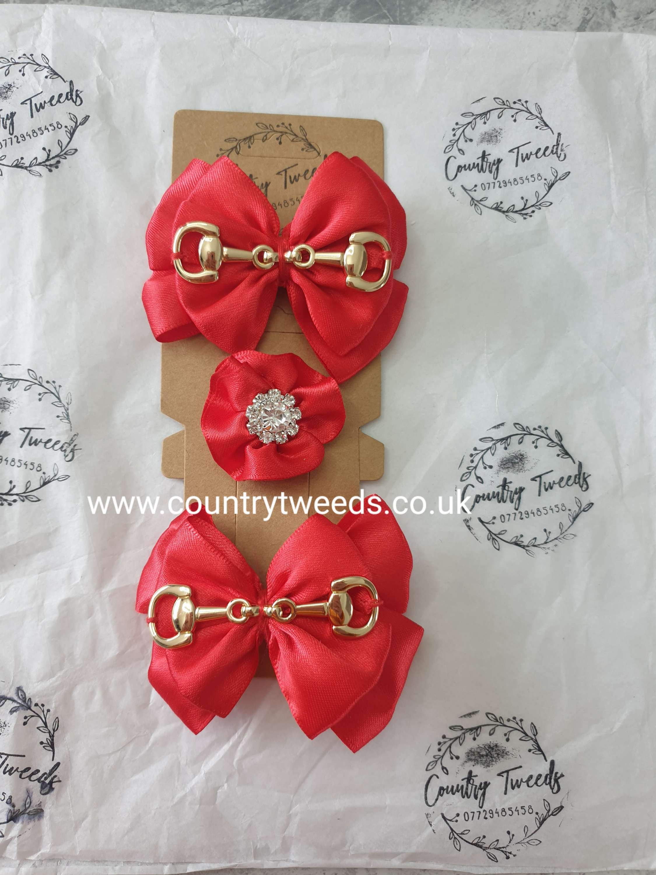 Red showing bow and buttonhole-with or without tails