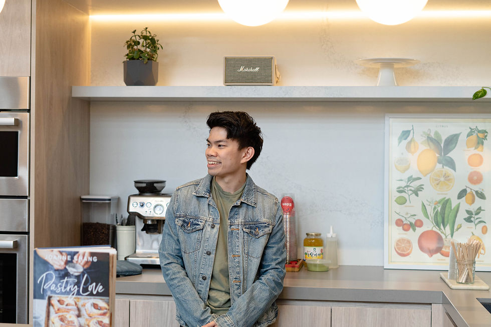Boy at a home cafe in Vancouver