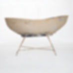Vaso Canoa Anos 60 com Suporte de Ferro